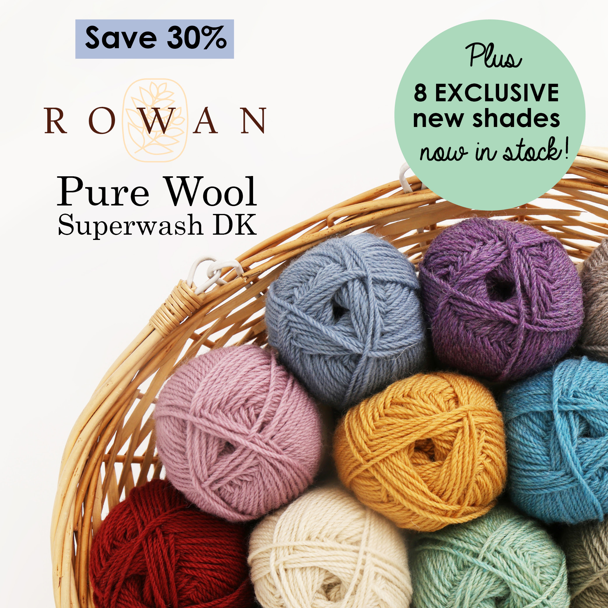 New exclusive Rowan Pure Wool Superwash DK shades at Wool