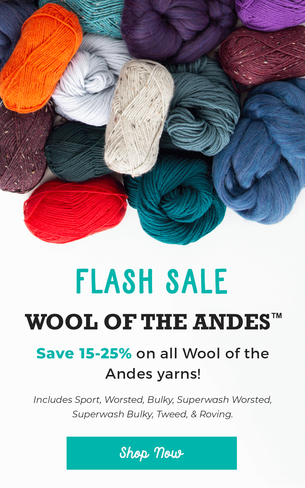 Wool of the Andes Superwash Worsted Yarn