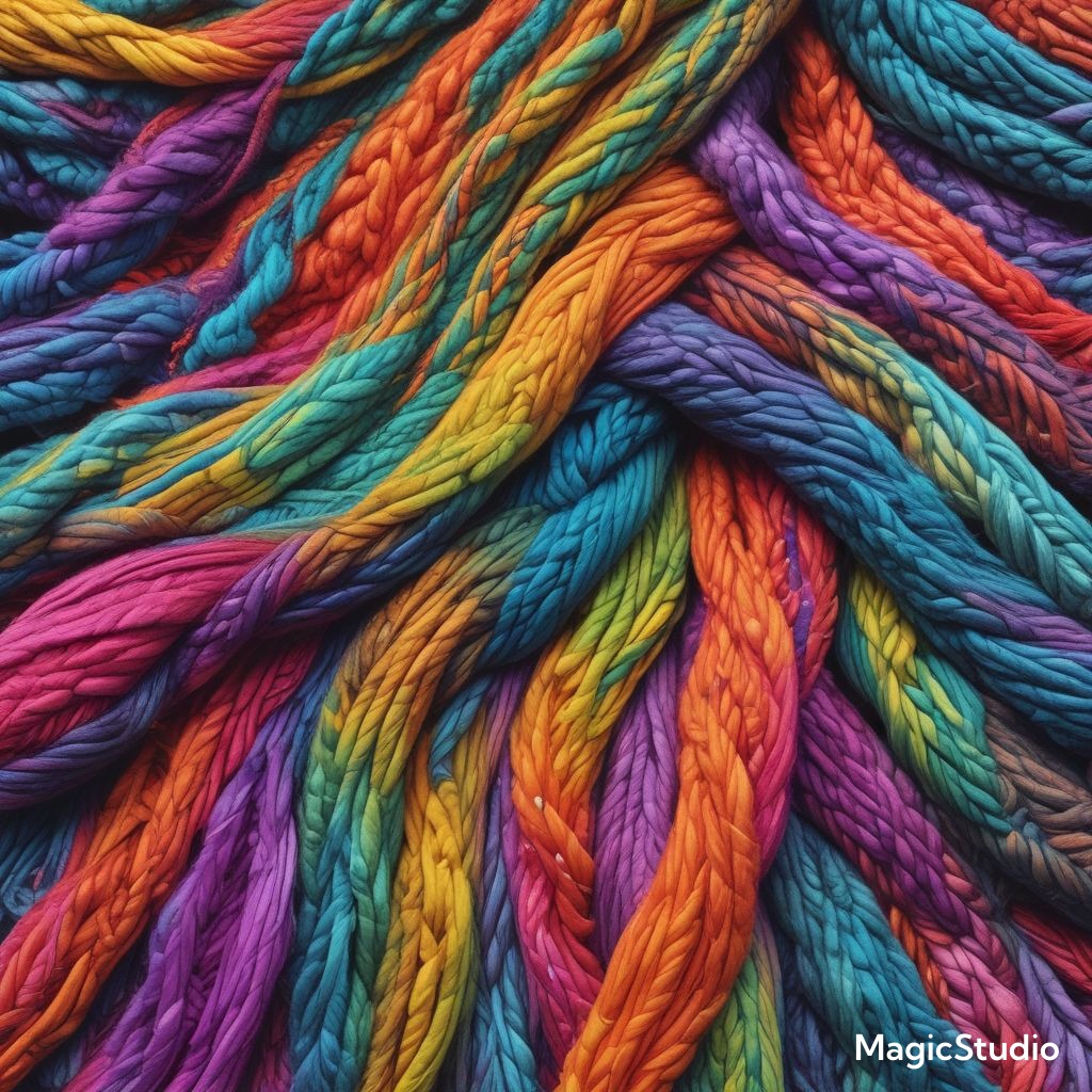 ai image of yarn plaits