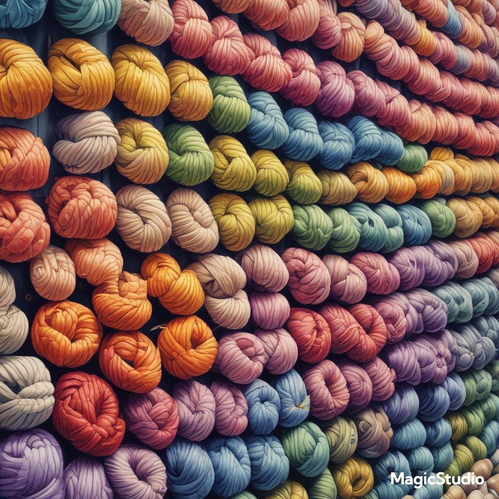 ai image of lots of yarn